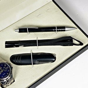 Estuche con Reloj SWISS LINE, Navaja, Linterna y Lapicera - imagen 3