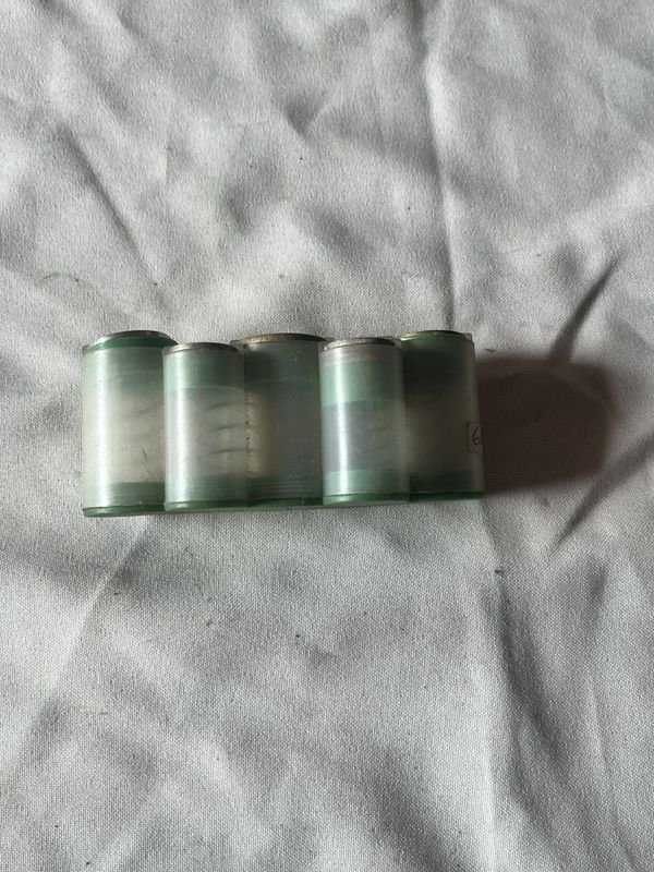 Porta moneda antigua para cinturón con 5 tipos de monedas - imagen 2