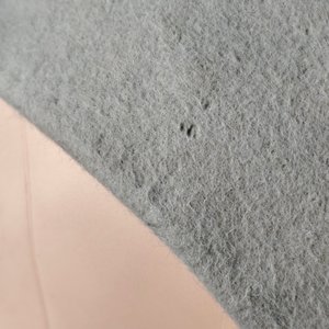Antiguo Tocado de Dama en Fieltro Gris con Plumas - imagen 8