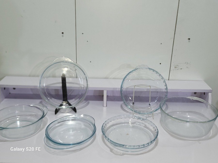 Set de 6 Recipientes y Fuentes de Vidrio para Cocina