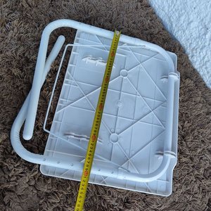 Mesa Plegable de Camping Blanca con Tapa Plástica y Patas Regulables - imagen 12