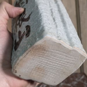 Botella de cerámica con inscripciones orientales y corcho - imagen 4