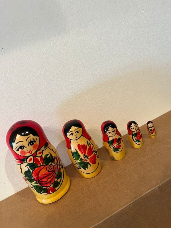 Mamushkas 5 piezas - Cerámica artesanal - imagen 4