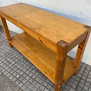 Mesa de Arrime Rústica en Madera Clara - imagen 3
