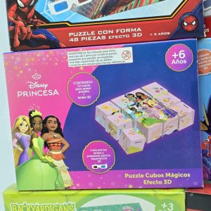 Lote de 6 Juegos de Rompecabezas 3D: Marvel, Disney y Nickelodeon - imagen 3