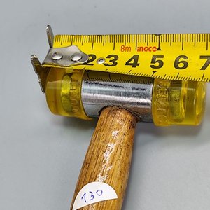 Martillo de Goma Amarillo con Mango de Madera - imagen 7