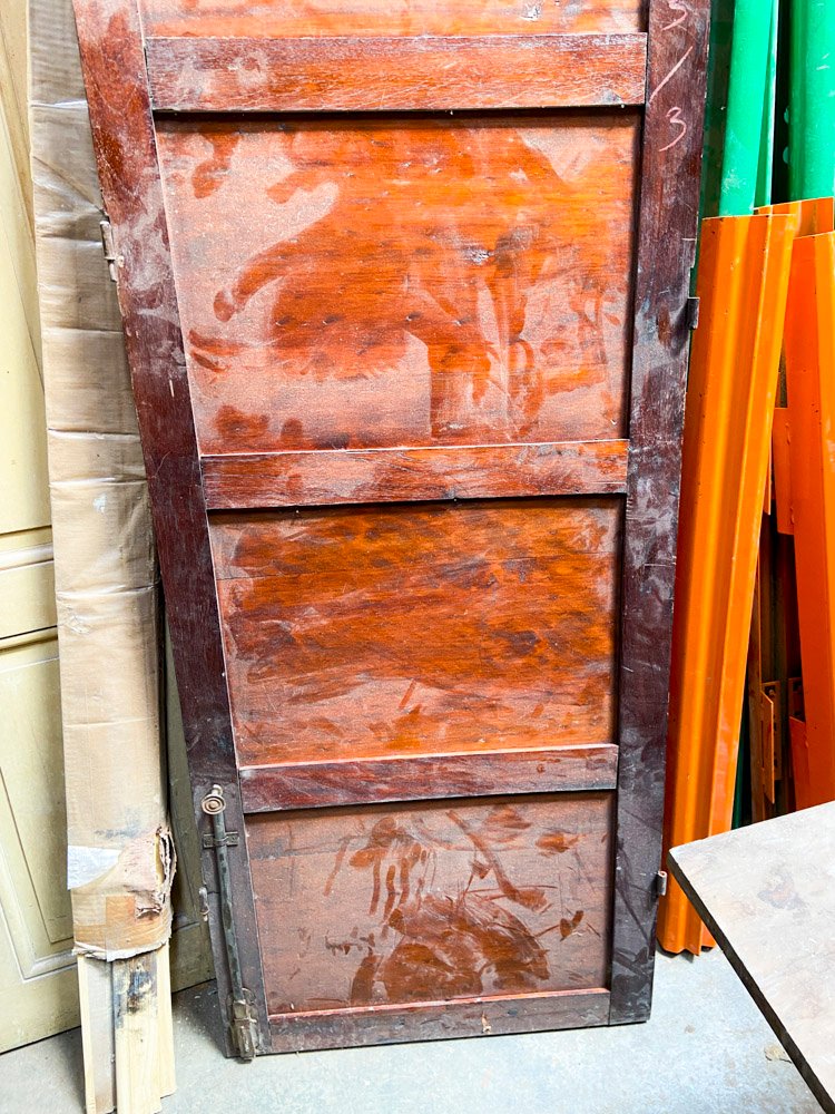 Puerta de garaje madera con acabado lustre oscuro - imagen 3