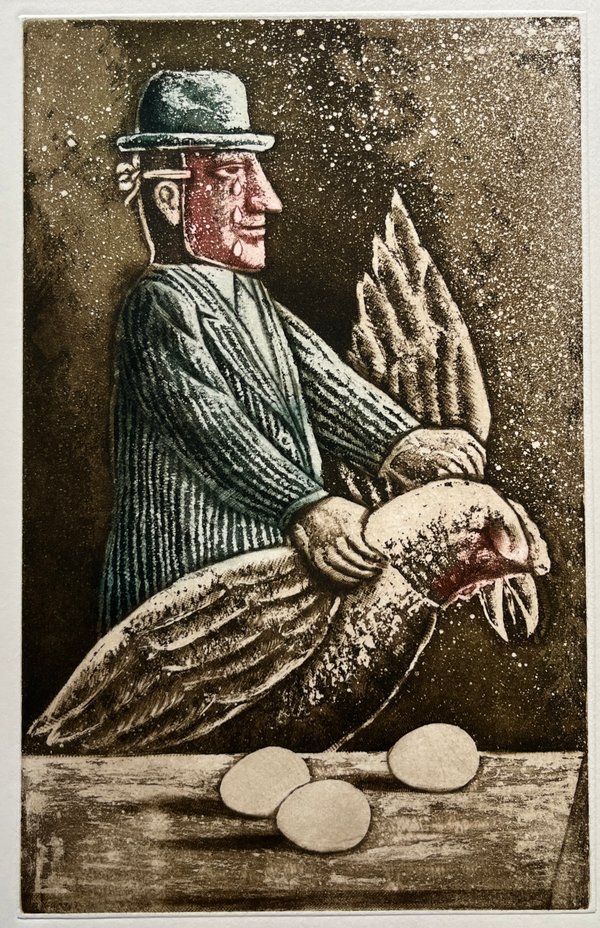 Grabado "Sin Título" de Luis Alberto Solari - Edición 153/200 - imagen 1
