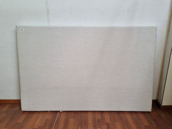 Respaldo de Cama Tapizado Beige 200x7x130 cm