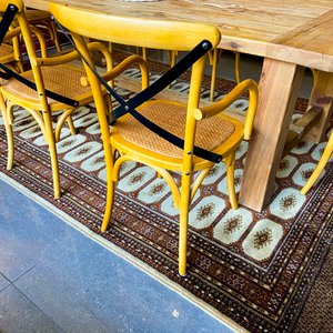 Juego de Comedor Rústico: Mesa de Madera y 6 Sillas Estilo Thonet - imagen 2
