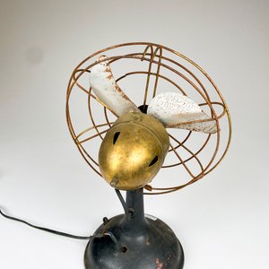 Ventilador antiguo metal ,altura 34 cm - imagen 5