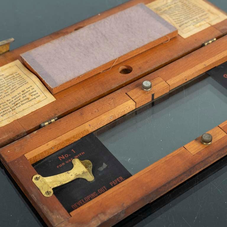 Chasis para placas de vidrio, accesorio para fotografia antiguo - imagen 2