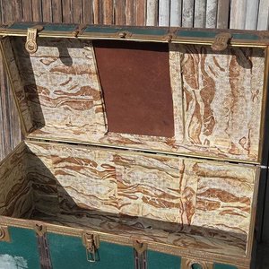 Lote de 3 baúles antiguos de viaje - imagen 23