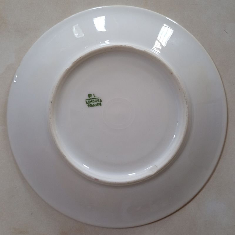 Plato de porcelana LIMOGES con diseño floral - imagen 2