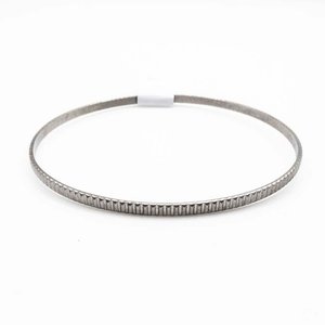 Pulsera de Plata con Diseño Rayado - imagen 1