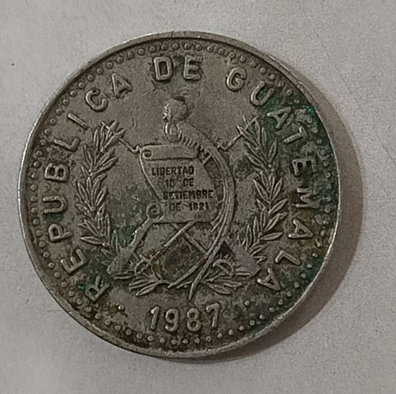 Moneda de 25 centavos de Guatemala - Choca - imagen 2