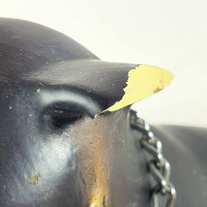 Figura de Perro con Cadena y Busto de Dama - 2 Piezas Decorativas - imagen 5