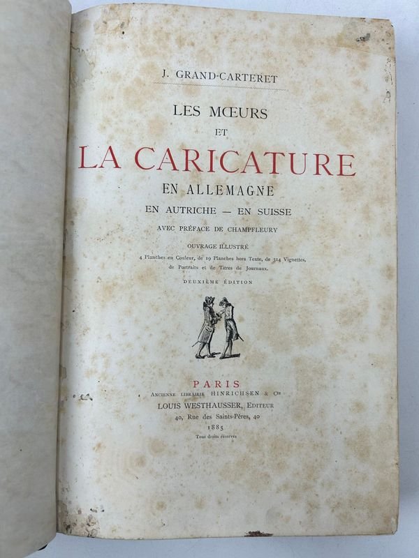 Libro de caricaturas en Alemania 1885 ilustrado edición original - imagen 2