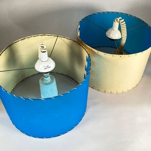 Dos Colgantes Modernos con Pantalla Bicolor de Papel - imagen 2