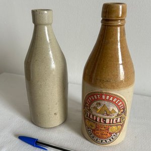 Antiguos Porrones de Cerámica para Cerveza - imagen 3