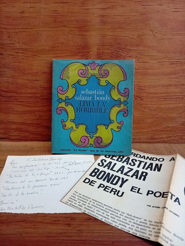 Libro Escaso y Censurado: Lima la Horrible de Sebastián Salazar Bondy (1967)