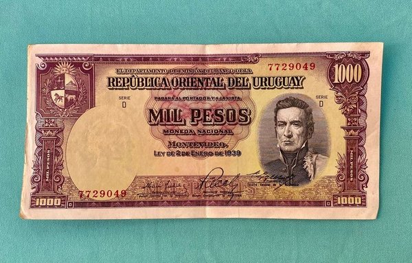 Antiguo Billete Uurguay para Coleccionistas - imagen 1