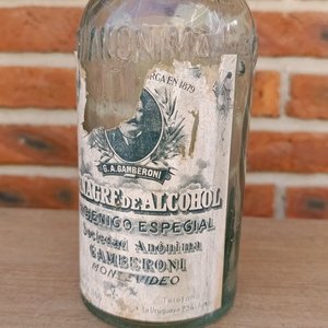 Botella Antigua de Vinagre G.A. Gamberoni SA, 1 Litro - imagen 2