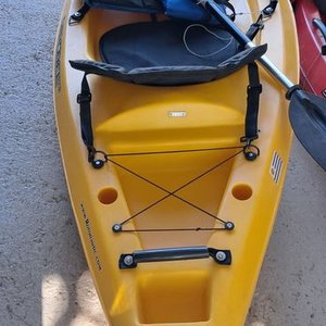 Dos Kayaks de Pesca Strobe, Amarillo y Rojo, Como Nuevos - imagen 11