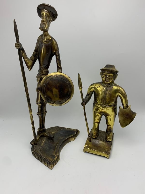 Lote siguiente: Esculturas en bronce de Quijote y Sancho
