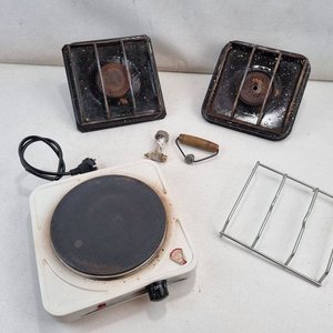 Anafe Eléctrico Blanco y Dos Anafes a Gas Negros - imagen 2