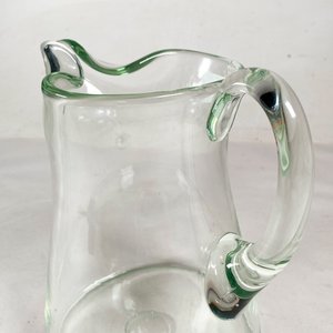 Jarra de Vidrio Hialino con Borde Verde - 20 cm - imagen 2