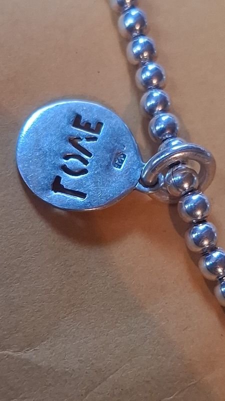 Pulsera de plata con detalles en plata y azul - imagen 5