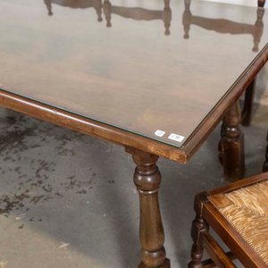 Mesa de Comedor Provenzal con 6 Sillas Tapizadas y Almohadones - imagen 3