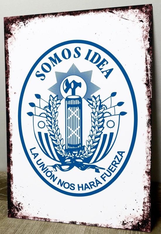 Cartel Decorativo Chapa Partido Nacional "Somos Idea"