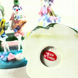 Lote de Figuras de Porcelana Estilo Payaso - imagen 2
