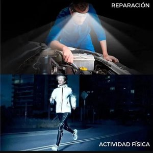 Linterna Frontal LED Recargable USB con Sensor de Movimiento - imagen 4