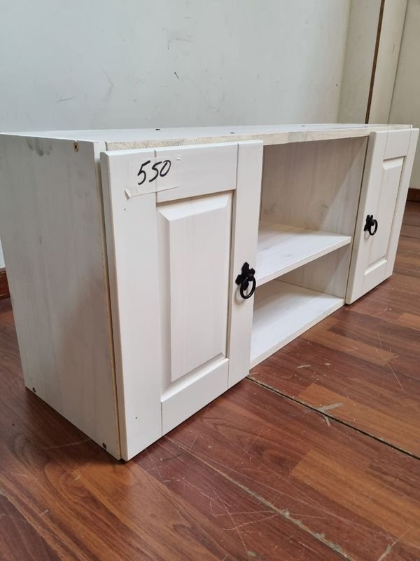 Alacena Aerea Dos Puertas - Mueble de Dos Puertas con Estantería Abierta - imagen 4