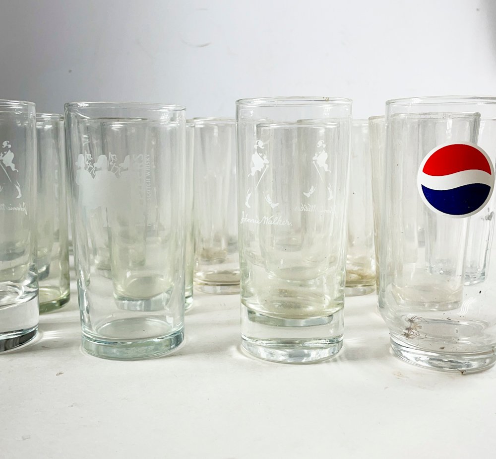 Vasos de cristal decorativos con monograma - imagen 3