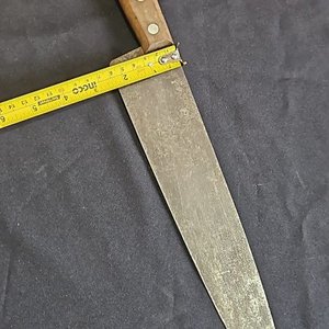 Cuchilla Antigua de Cocina con Hoja de 30 cm y Mango de Madera - imagen 4