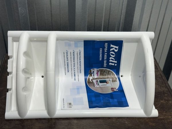 Repisa Esquinera para Baño Rodi de Plástico Blanco - imagen 1