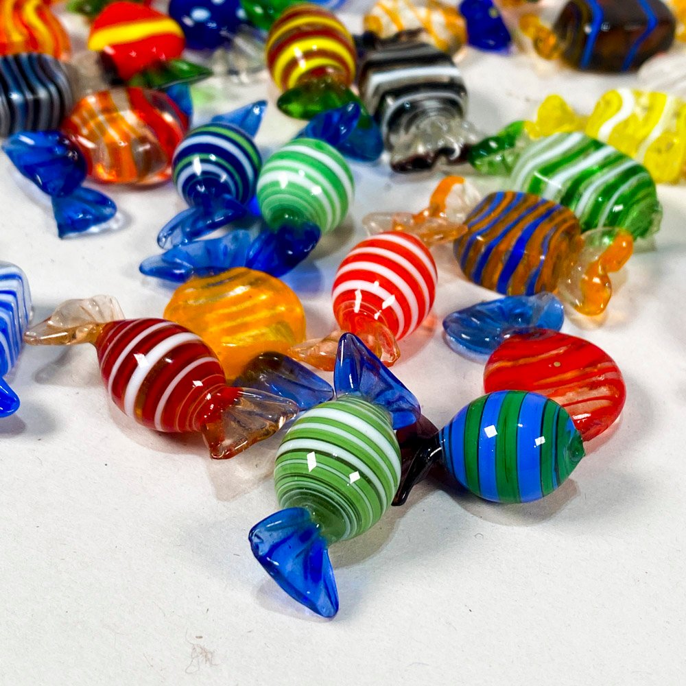 Colección de caramelos vidrio en diferentes colores - imagen 2