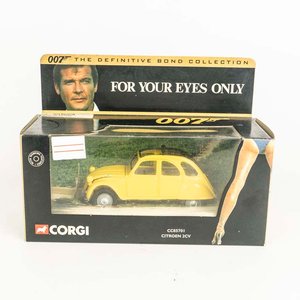 Auto Citroen 2 CV de la película de James Bond For Your Eyes Only escala 1/36 colección Corgi en caja original  - imagen 1