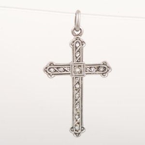 Lote anterior: Cruz de Oro 18k y Platino con Diamantes