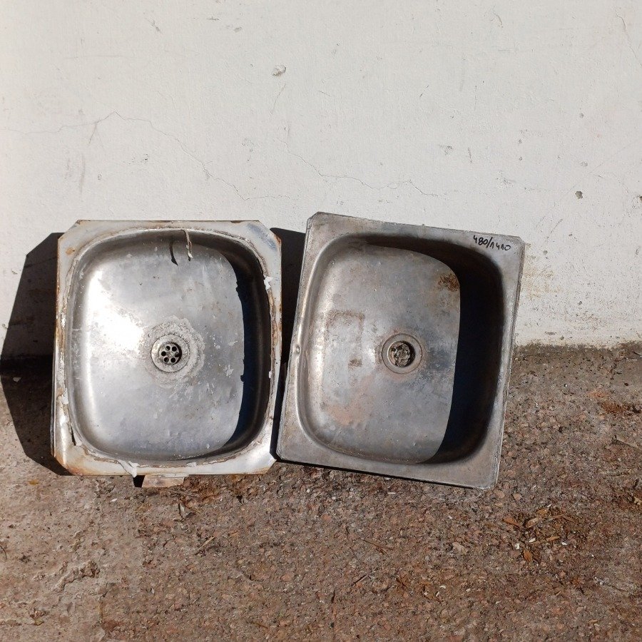 Dos pilas de cocina en acero inoxidable para venta - imagen 2