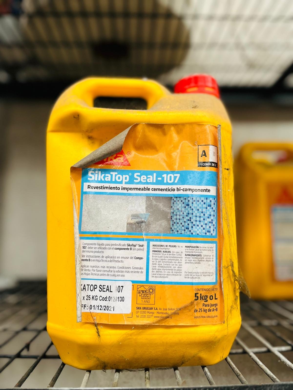 Revestimiento Impermeable SikaTop Seal-107, Bidón Amarillo 5 kg