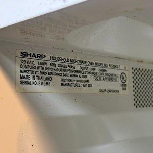 Microondas Sharp y Waflera Eléctrica 110V - imagen 3