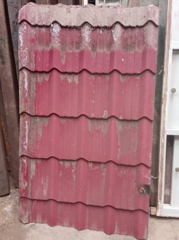 11 Chapas de Tejas Bordó 155x94 cm