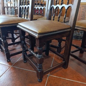 Juego de 6 Sillas de Comedor en Madera Maciza de Cedro Rosa Torneado - imagen 8
