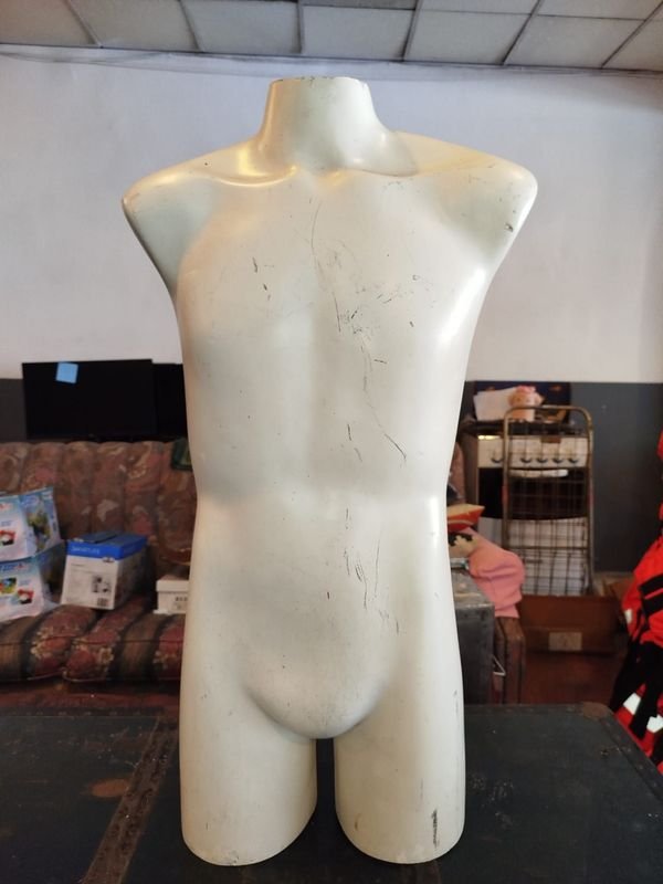 Maniqui torso Hombre - Plástico Blanco - imagen 2
