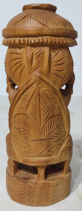 Talla en madera de Ganesha Ganpati, dios elefante hindú - imagen 5
